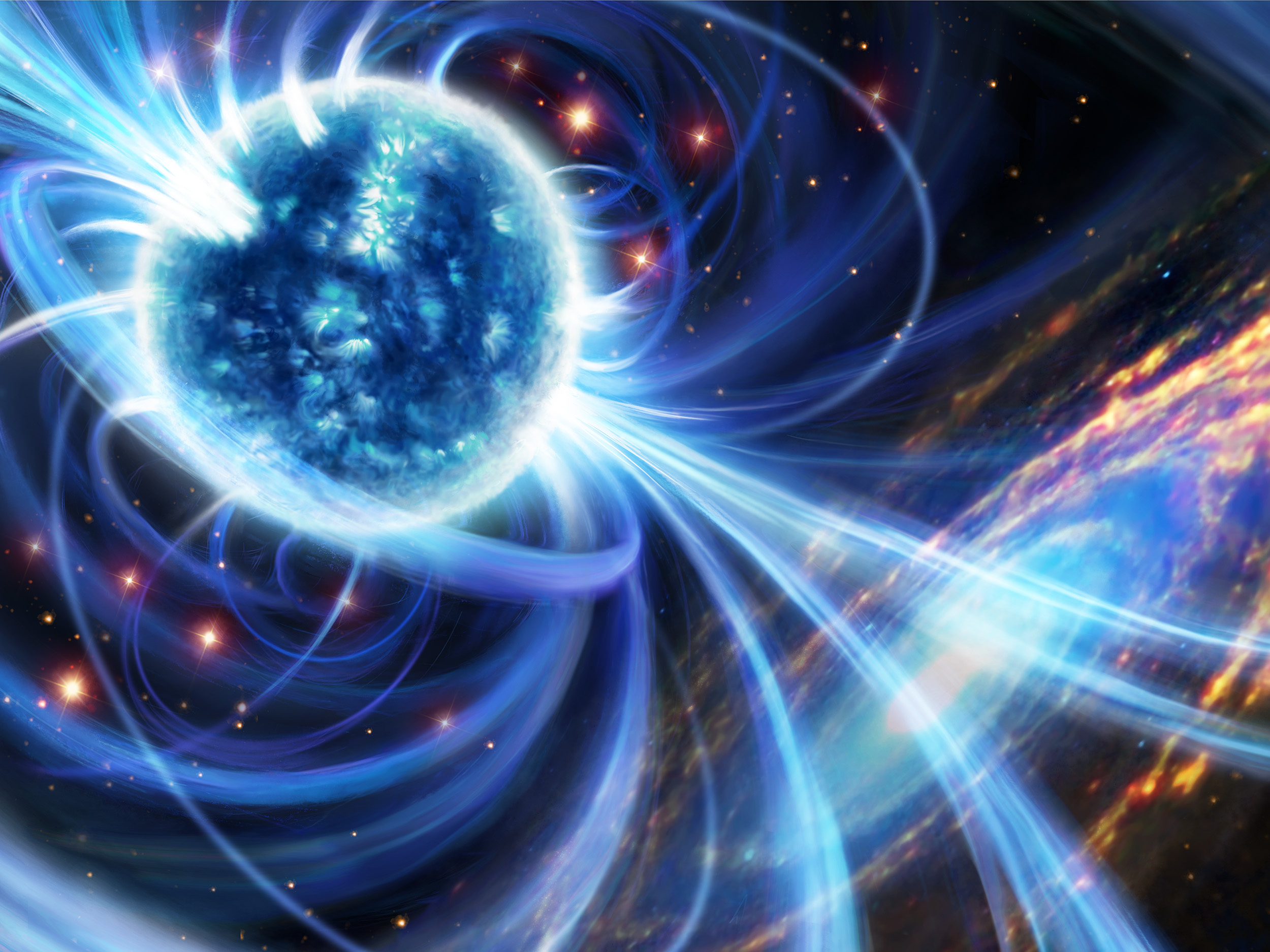 Cosmic flashes pinpointed to a surprising location in space